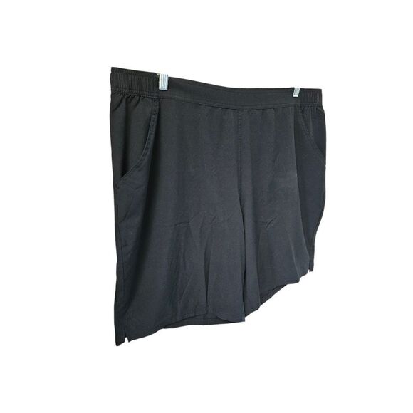 D&CO BEACH Shorts Plus Size Black High Rise Silky Dress Shorts Size 22W - Picture 6 of 13